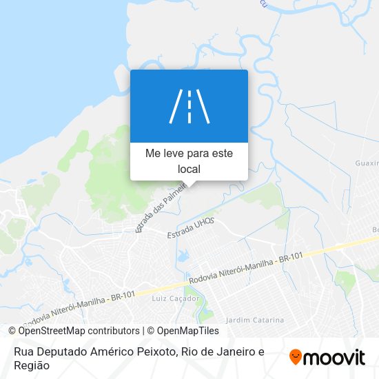 Rua Deputado Américo Peixoto mapa