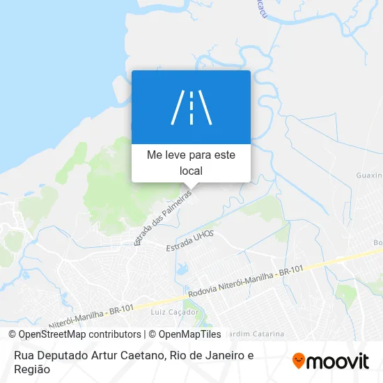 Rua Deputado Artur Caetano mapa