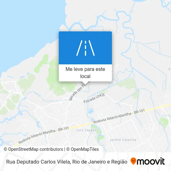 Rua Deputado Carlos Vilela mapa