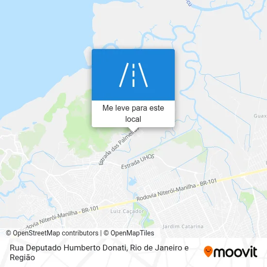 Rua Deputado Humberto Donati mapa
