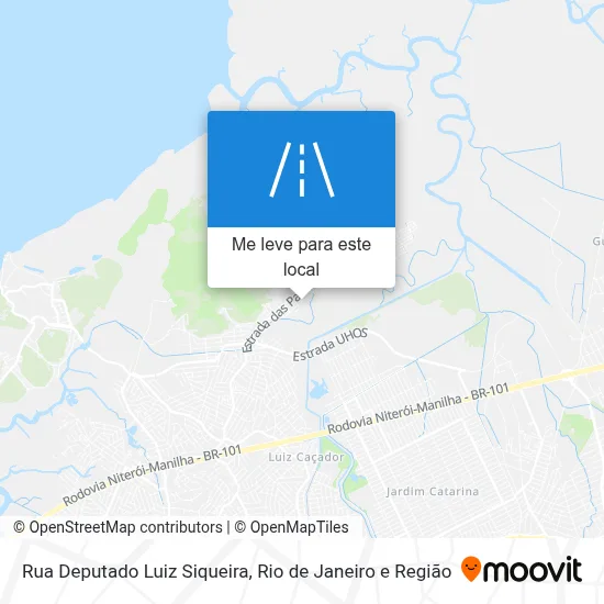 Rua Deputado Luiz Siqueira mapa