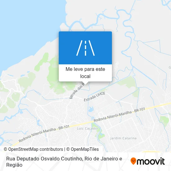 Rua Deputado Osvaldo Coutinho mapa