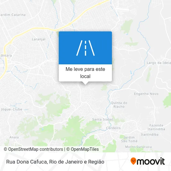 Rua Dona Cafuca mapa