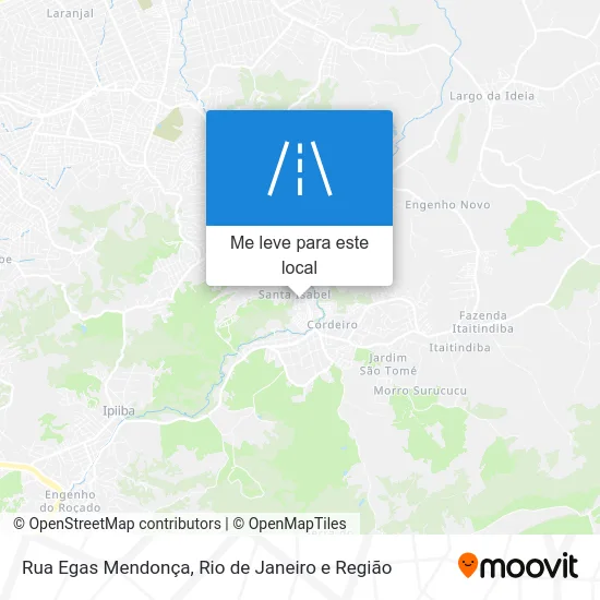 Rua Egas Mendonça mapa