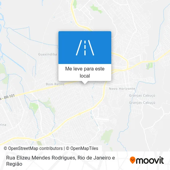 Rua Elizeu Mendes Rodrigues mapa
