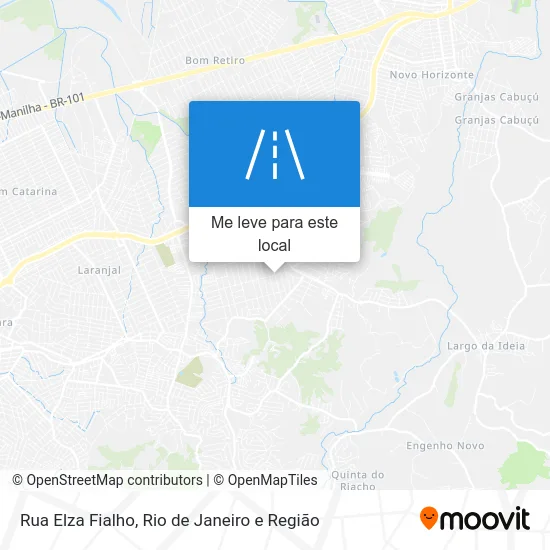 Rua Elza Fialho mapa