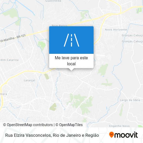 Rua Elzira Vasconcelos mapa