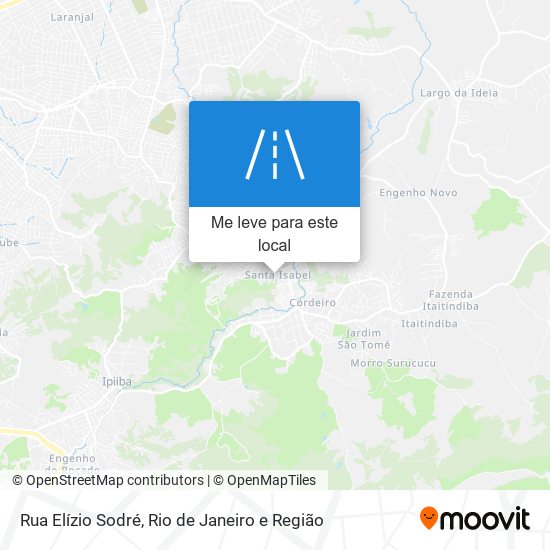 Rua Elízio Sodré mapa