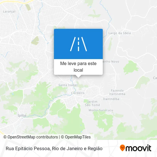 Rua Epitácio Pessoa mapa