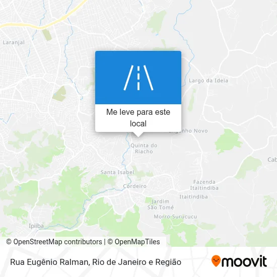 Rua Eugênio Ralman mapa