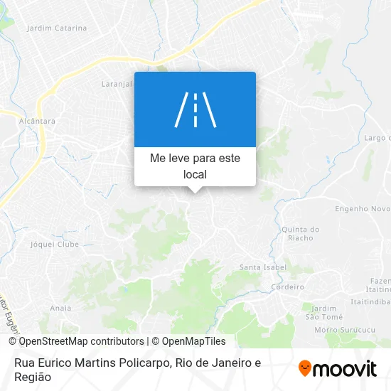 Rua Eurico Martins Policarpo mapa