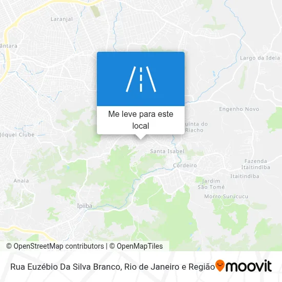 Rua Euzébio Da Silva Branco mapa