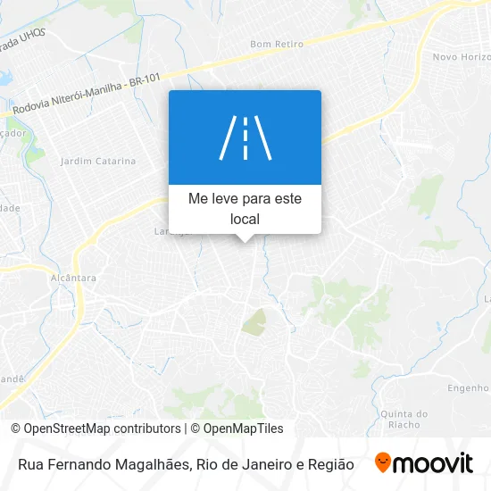 Rua Fernando Magalhães mapa
