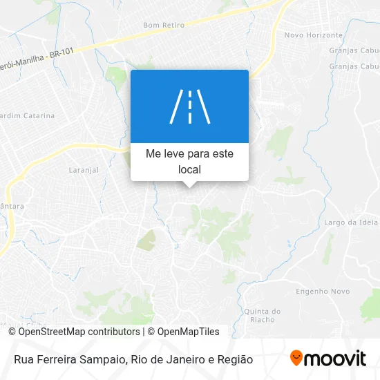 Rua Ferreira Sampaio mapa
