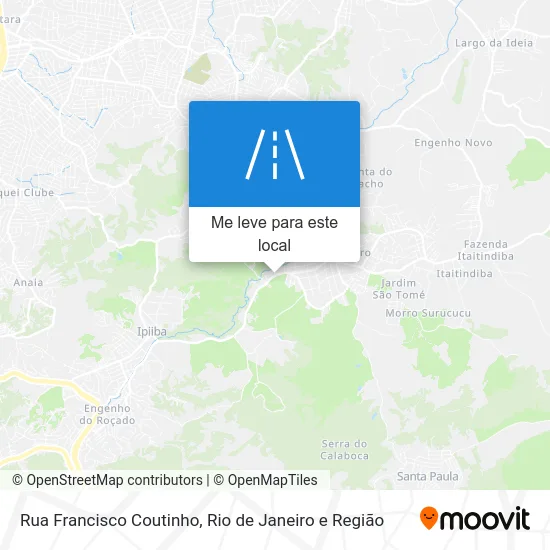 Rua Francisco Coutinho mapa