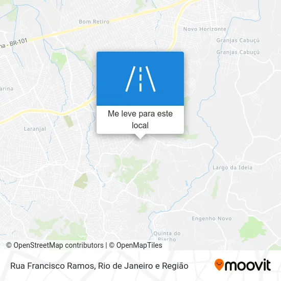Rua Francisco Ramos mapa