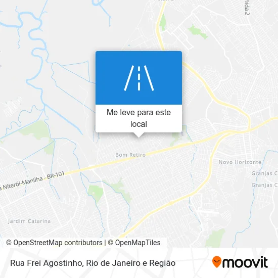 Rua Frei Agostinho mapa
