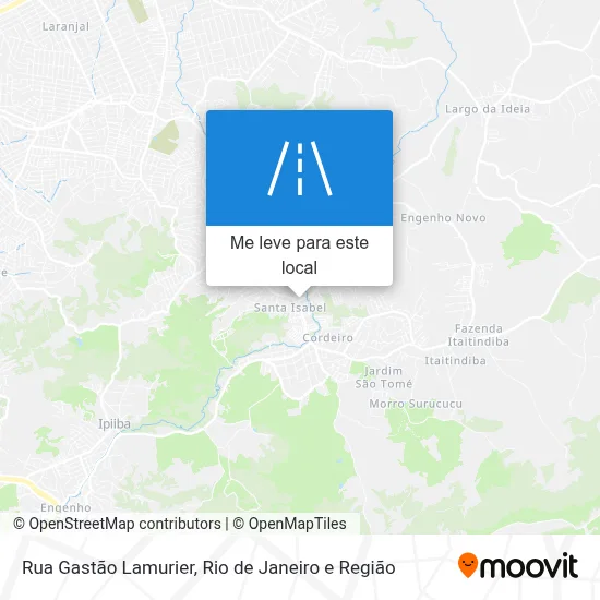 Rua Gastão Lamurier mapa
