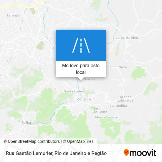 Rua Gastão Lemurier mapa