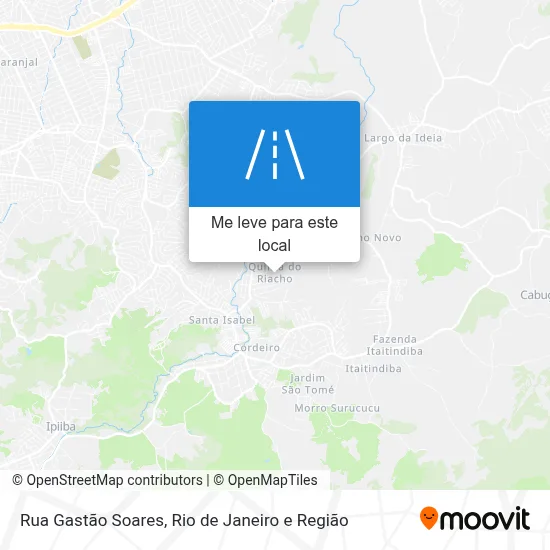 Rua Gastão Soares mapa
