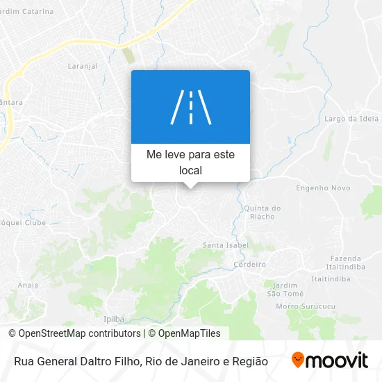 Rua General Daltro Filho mapa