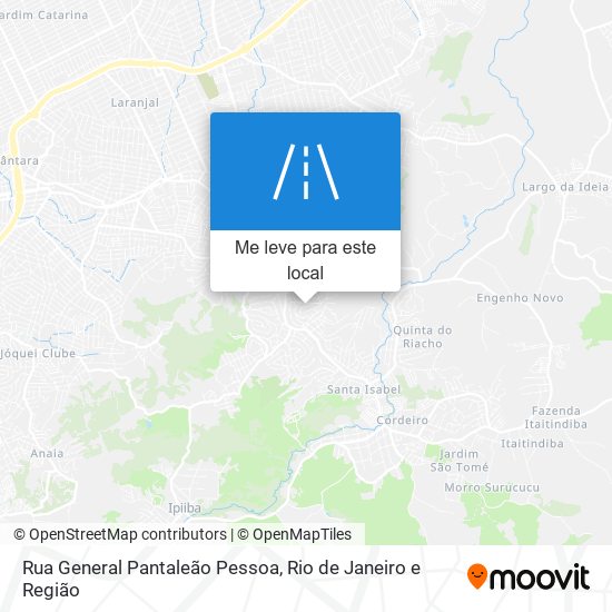 Rua General Pantaleão Pessoa mapa