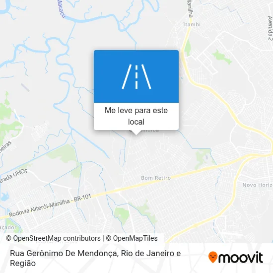 Rua Gerônimo De Mendonça mapa