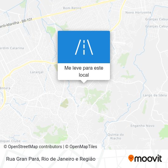 Rua Gran Pará mapa