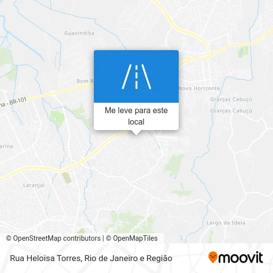 Rua Heloisa Torres mapa