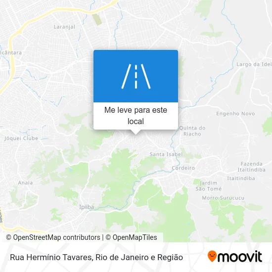 Rua Hermínio Tavares mapa