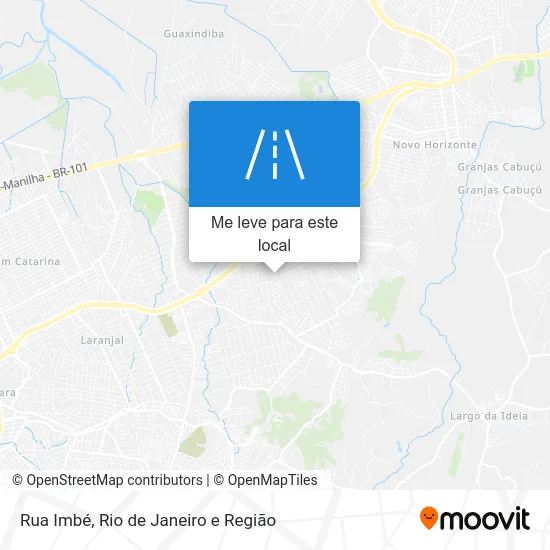 Rua Imbé mapa