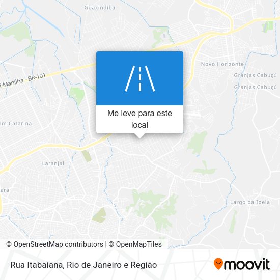 Rua Itabaiana mapa
