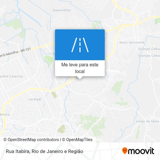 Rua Itabira mapa