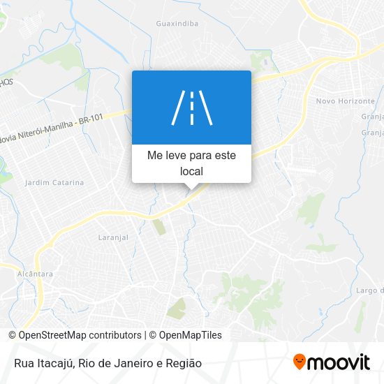 Rua Itacajú mapa