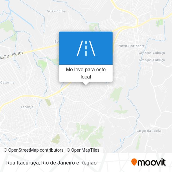 Rua Itacuruça mapa