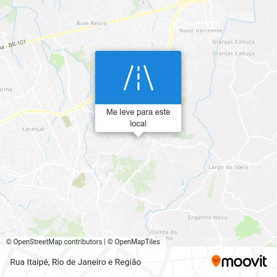 Rua Itaipé mapa