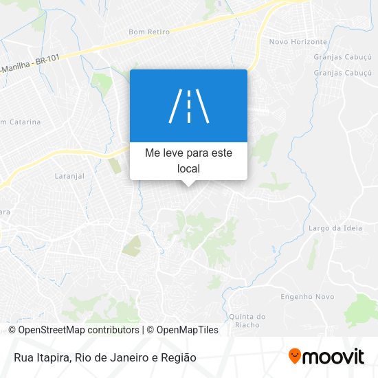 Rua Itapira mapa