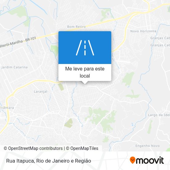 Rua Itapuca mapa