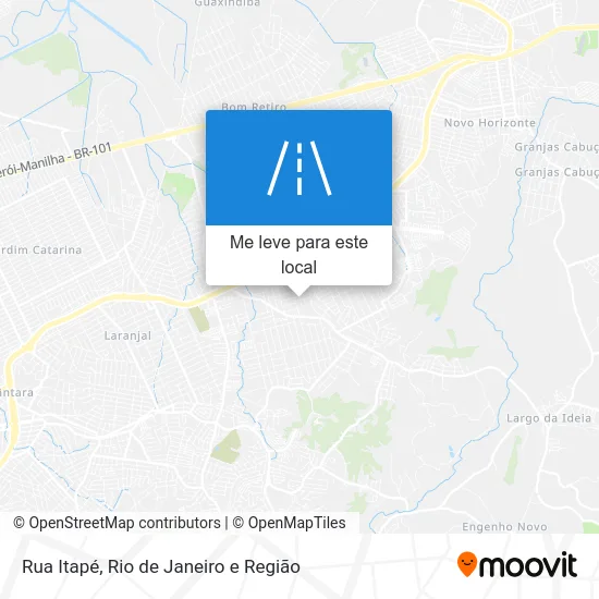 Rua Itapé mapa