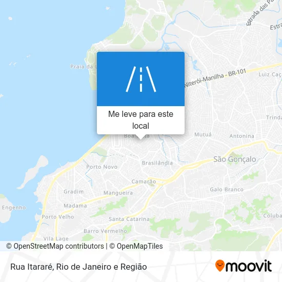 Rua Itararé mapa