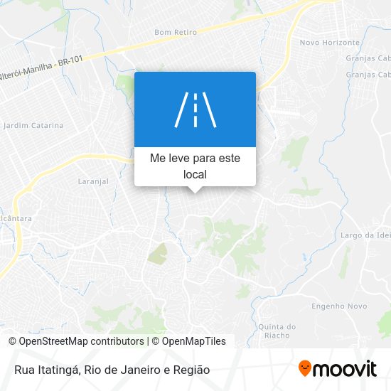 Rua Itatingá mapa