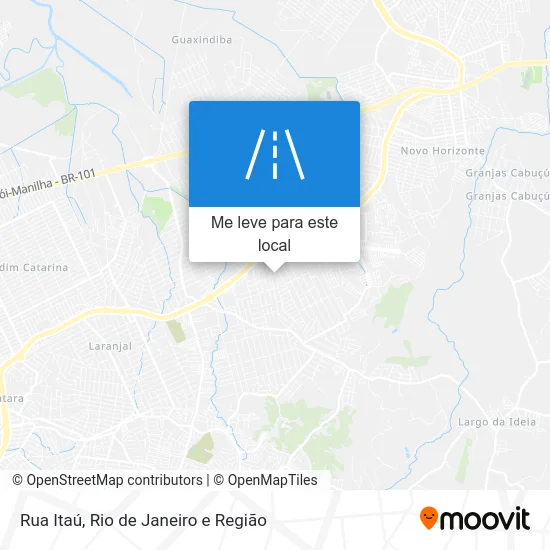 Rua Itaú mapa