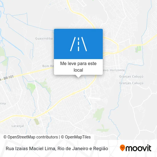 Rua Izaias Maciel Lima mapa