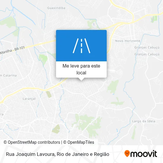 Rua Joaquim Lavoura mapa