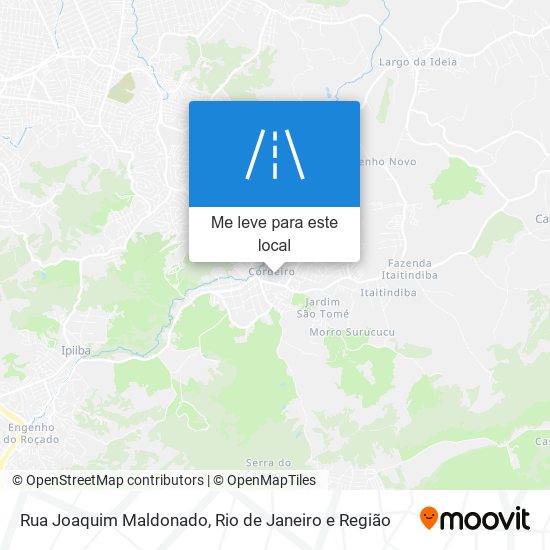 Rua Joaquim Maldonado mapa