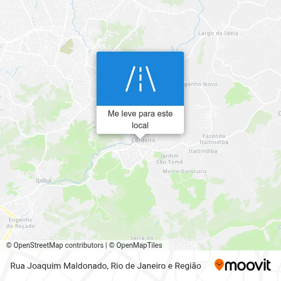 Rua Joaquim Maldonado mapa