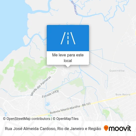 Rua José Almeida Cardoso mapa