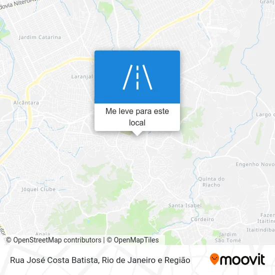 Rua José Costa Batista mapa