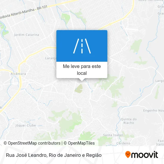 Rua José Leandro mapa