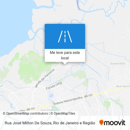 Rua José Milton De Souza mapa